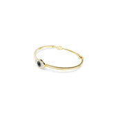 Symbolica bangle, Evil eye, Blue, Gold-tone plated
